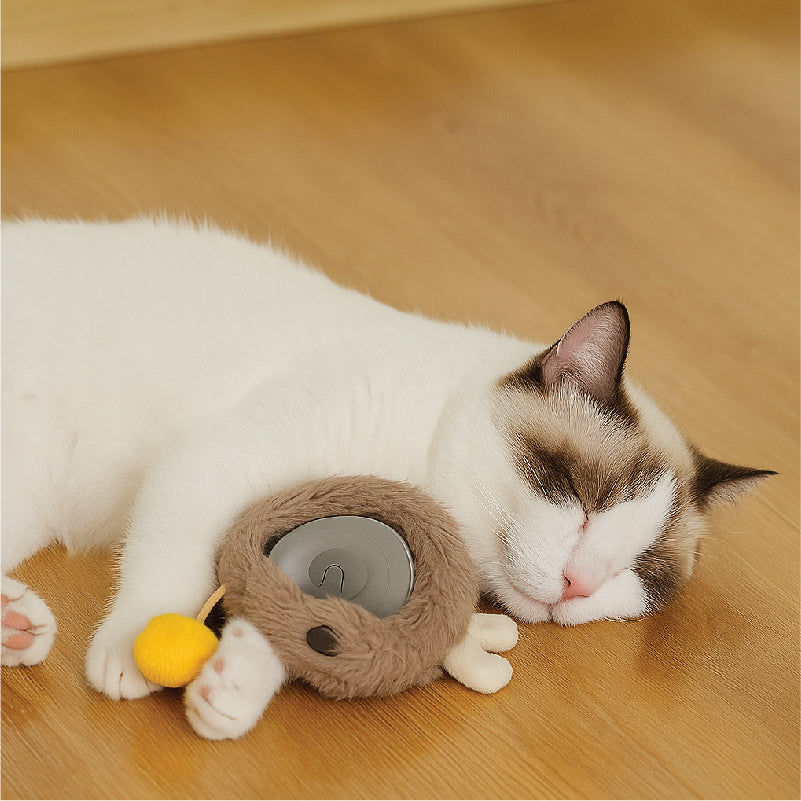 ElevatePaws™ PlushPlay Interactive Cat Ball